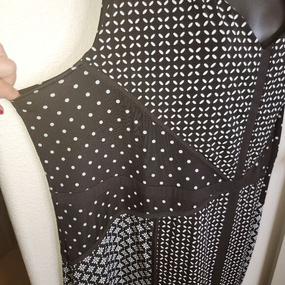 Catherines floral stretch jersey sleeveless maxi dress 3x (26-28w) - Picture 3 of 6